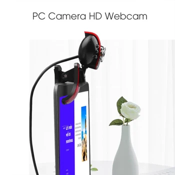 Nye USB2.0 Web-Kamera 6 LED Nat Lys HD-Webcam med MIKROFON Til Computeren, PC Laptop, Desktop Webcam-Kamera i Høj Kvalitet
