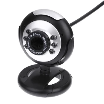 Nye USB2.0 Web-Kamera 6 LED Nat Lys HD-Webcam med MIKROFON Til Computeren, PC Laptop, Desktop Webcam-Kamera i Høj Kvalitet