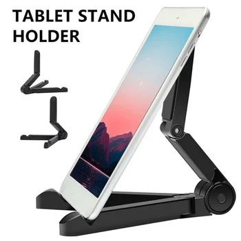 Nyeste Mobiltelefon bordholderen Indehaveren Sammenklappelig Mount holder Til iPad, Tablet, Non-slip Holdeskålen Tabletter Tilbehør