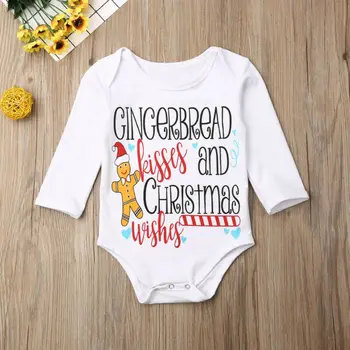 Nyfødt Baby, Dreng, Pige, Søster, Bror Matchende Julen Tøj Top Babyer Bomuld T-Shirt Romper Outfit
