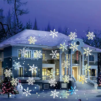 Offentlig Snefald Projektion Lys Julefrokost Snefnug Lampe Vandtæt, Have, Terrasse, Bryllup Landskab Projektor Lys