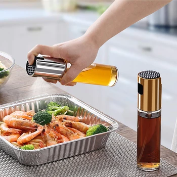 Olie Spray Flaske til Madlavning, Bagning Eddike Tåge Sprøjte Grill Oil Beholder Dispenser Køkken BBQ-Grilning Stegning Sprøjte Bott