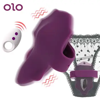 OLO 10 frekvens Vibrator Trusse Usynlige Vibrerende Æg Trådløst fjernbetjent Klitoris Stimulator