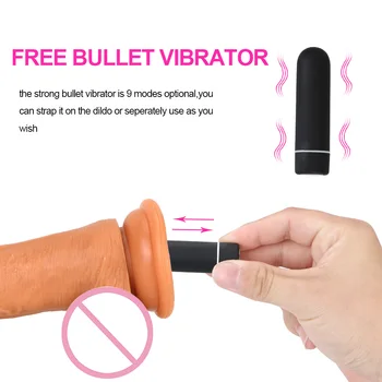 OLO 9 Tilstande Realistisk Penis Dildoer, Vibrator til Kvinder WirelessAnal Plug Skeden Massage sexlegetøj til Voksne