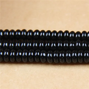 OMHXZJ Engros ZB242 6*3 8*4 10*5mm DIY Armbånd Halskæde Smykker Tilbehør Komponenter natursten Fine Agat Fladskærms-Perler