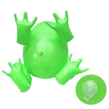 Oppustelige Frog Toy Glødende Hoppe Grønne Sjove Frøen Sprænge Ungle Dyr Pille Legetøj Til Børn Party Taske Fyldstoffer Part Indretning