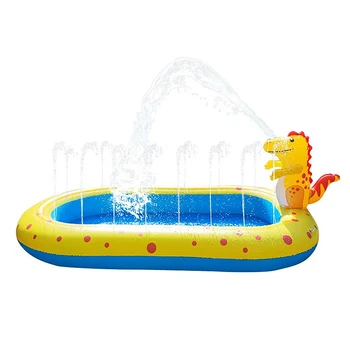 Oppustelige Sprinkler Swimmingpool Oppustelige Swimmingpool & Sprinkler -, Vand -, Sprinkler-og soppebassin for Børn, Dinosaur Design