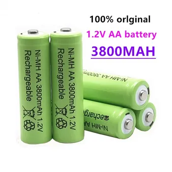 Oprindelige AA 3800 mAh, 1.2 V Kvalitet genopladelige batteri AA 3800 mAh Ni-MH genopladelige 1,2 V 2A batteri