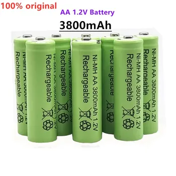 Oprindelige AA 3800 mAh, 1.2 V Kvalitet genopladelige batteri AA 3800 mAh Ni-MH genopladelige 1,2 V 2A batteri