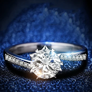 Oprindelige Design 925 Sterling Sølv Diamant Ring Kvinder Twisted Arm Luksus Udsøgt Skræddersyet Kærlighed Snefnug Bryllup Engagement