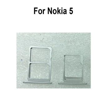 Oprindelige Sølv SIM-Kort Bakke For Nokia 5 SD-Kort Skuffe SIM-Kortholderen ud af SIM-Kort Skuffe Til Nokia-5 Dele