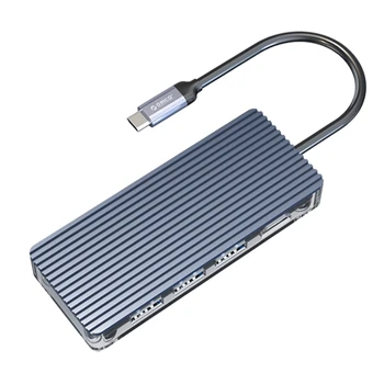 ORICO 6-i-1 USB-C-HUB, - Dockingstation med USB3.0X3 + TF/SD + HDMI + PD for Bærbare PC