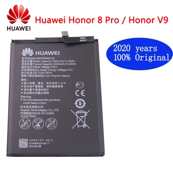 Original Batteri Til Huawei honor 8 Pro Batteri DUK-AL20 DUK-TL30 HB376994ECW 4000mAh Fuld Kapacitet Til Huawei V9 Batteri+Værktøjer