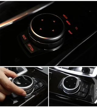Original Car Multimedia Knapper Dække iDrive Klistermærker til BMW 1 3 5 7-Serien, X1, X3 F25 X5 F15 X6 16 F30 F07 F10 E90 F11 E70 E71