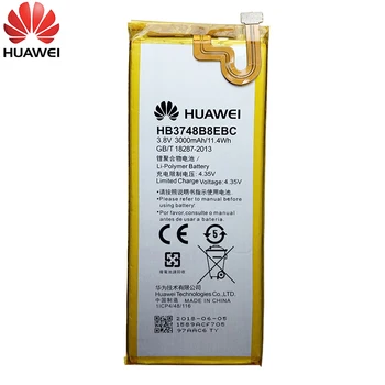 Original HB3748B8EBC 3000mAh Li-ion Batteri Erstatning For Huawei C199 C199-CL00 Ascend G7 G7-TL100 Mobiltelefon + Gratis Værktøjer