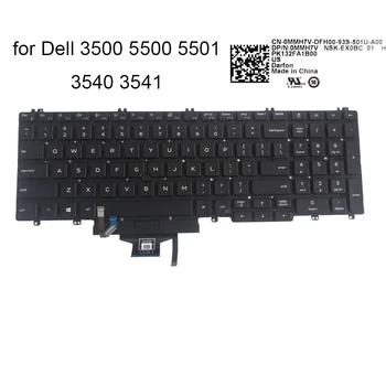 OS baggrundsbelyst tastatur til Dell Latitude 5500 3500 5501 Præcision 3540 3541 0MMH7V engelsk bærbare computere tastaturer Trackpoint-NSK-EX0BC