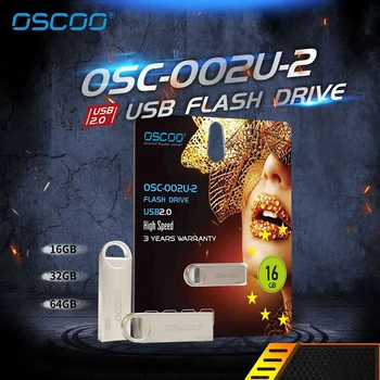 OSCOO OSC-002U-2 USB Flash Drive 16GB/32GB/64GB/128GB Hukommelse, U Disk for Win10 / 8.1 / 8 / 7 for Mac Bærbar PC