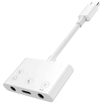 OTG-Adapteren til USB TYPE-C 3,5 mm Audio Jack Adapter 3-i-1-Hurtig Opladning Kabel-Hovedtelefon Smartphone Tilbehør