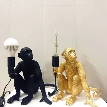 OUTELA Indendørs Væg Sconces Lamper Moderne og Kreative Guld Abe LED-Belysning Dekorative Til Hjemmet