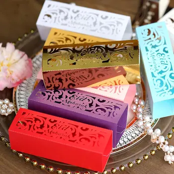 Papir Eid Mubarak Chokolade Candy Box Hule Ud Tilfreds Ramadanen, Eid Fest Udsmykning DIY Fordel gaveæske Islam Muslimske Festival Forsyninger
