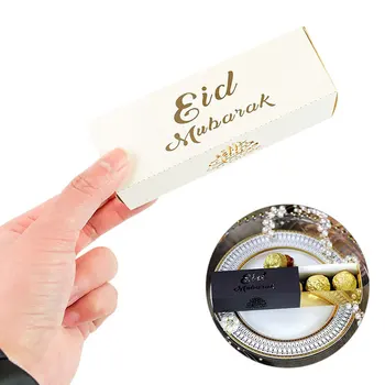 Papir Eid Mubarak Chokolade Candy Box Hule Ud Tilfreds Ramadanen, Eid Fest Udsmykning DIY Fordel gaveæske Islam Muslimske Festival Forsyninger