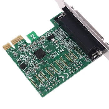 Parallel Port DB25 25Pin PCIE Riser Card LPT Printeren til PCI-E Express-Kort Converter Adapter AX99100 T84C