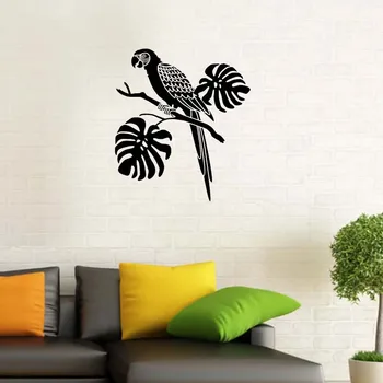 Parrot Mærkat Afrikanske Børnehave Wall Decor Dejlige Dyr Vinyl Væg Kunst Decal Hjem Dekoration Soveværelse Stue
