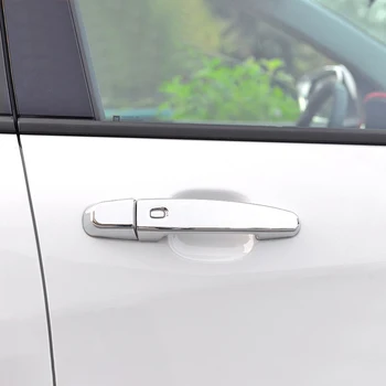 Passer til Chevrolet Blazer 2019 2020 Bil Tilbehør ABS Chrome/Carbon dørhåndtag Skål Dække Trim Med Keyhole 8stk