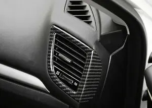 Passer Til Mazda 3 Axela 2017-2018 ABS Carbon Fiber A/C Vent Dække Støbning Dække Trim 2stk