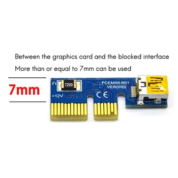 PCI-E 1X forlængerkabel PCI-E MINI Rigtige Grænseflade USB3.0 Extension Kabel-Pcie-Adapter Kabel 60cm