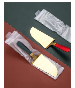 Personlig Wienerbrød Værktøjer i Rustfrit Stål Bryllup kage kniv sæt med Navn mode-Rose gold Pizza Kniv Bagning Af Tilbehør