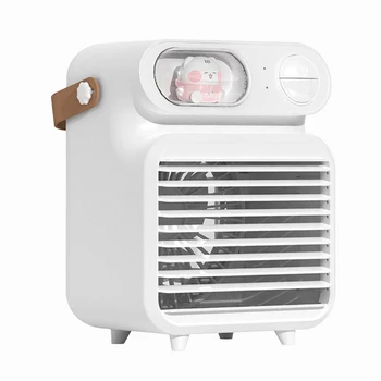Personlige USB-Air Cooler Spray Fugter Ventilator w/ Nat, Lys, Luft Køler Fan Desktop Køling til hjemmekontoret Retailsale