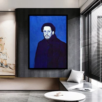Picasso Unge selvportræt Abstract Olie Maleri Karakter Dekoration Lærred Grafik Hjem Art Dekoration