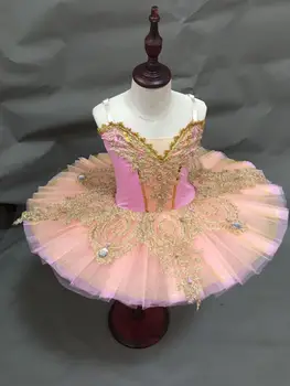 Pink Professionel Ballet Kostume Klassiske Ballerina Ballet Tutu For Børn Børn Voksne Pandekage Ballet Tutu Pige Kjole