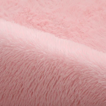 Pink Tæppe Uafgjort Indfarvning af Plys Bløde Tæpper Til stuen, Soveværelset Anti-slip gulvmåtter Soveværelse Dekorativt Tæppe Tæpper