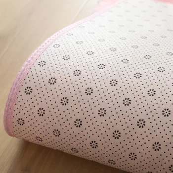 Pink Tæppe Uafgjort Indfarvning af Plys Bløde Tæpper Til stuen, Soveværelset Anti-slip gulvmåtter Soveværelse Dekorativt Tæppe Tæpper