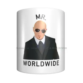 Pitbull Hr. På Verdensplan Keramisk Krus Og Kopper Mælk, Te, Krus Pitbull Dale Hr. Verdensplan Musik Pop-Musiker Itunes, Spotify Sjovt