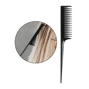 Plast 1-vejs Skæring Væver Fremhæve Skyldes, at Hår Kam Frisør Detangling Hair Brush Rotte Hale Styling Kam Hårbørste