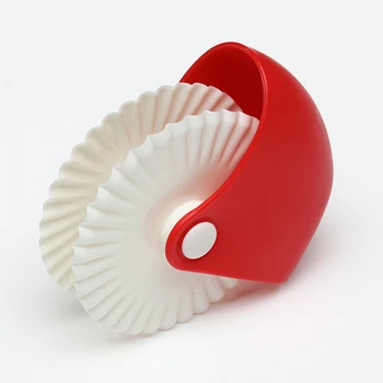 Plast DIY Bølge Form Wienerbrød Rulle Hjulet Cookie Dejen Cutter Køkken Gadgets Bage Kage Udsmykning Værktøjer