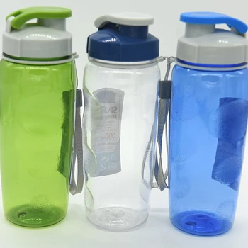 Plastik Bærbare Træning drikkedunke Udendørs Sport Kreativitet Gennemsigtig Unikke Elementer Botellas De Plastico Drinkware EC50SH