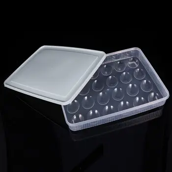Plastik Æg boks køkken opbevaring af æg max 24 Grid Æg indehaveren Stabelbare fryser opbevaring arrangørerne opbevaring af æg Container