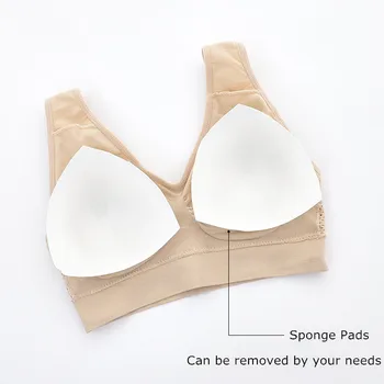 Plus Størrelse Bh ' er Til Kvinder Seamless Bra BH Wire Gratis Soutien Gorge Damer Komfort Underwear Push-Up Samle Brystholder med Puder