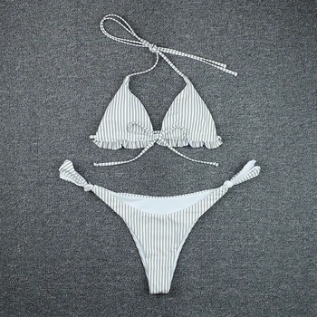 Plus Størrelse Sexet Bikini Badetøj Kvinder Badedragt 2021 Nye Høj Talje Bikini Sæt Badetøj Badetøj Brasilianske Biquini To Stykke