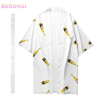 Plus Størrelse XXS-6XL Brev Lang Stil Løs Japansk Cardigan Kvinder og Mænd Harajuku Lejligheder Kimono Cosplay Top Yukata Robe Tøj