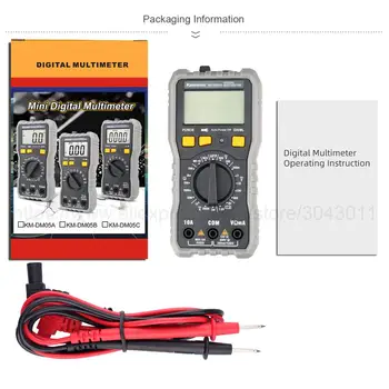 Pocket Digital Multimeter Multifunktion Høj Præcision Elektriker Universal Meter Reparation Værktøj NCV Batteri-målt i KM-DM05A