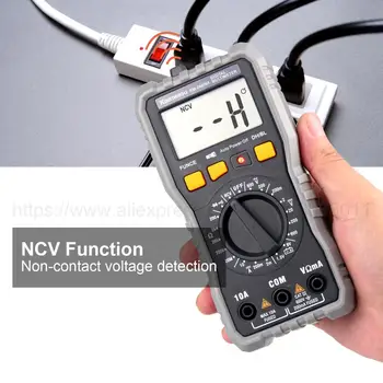 Pocket Digital Multimeter Multifunktion Høj Præcision Elektriker Universal Meter Reparation Værktøj NCV Batteri-målt i KM-DM05A