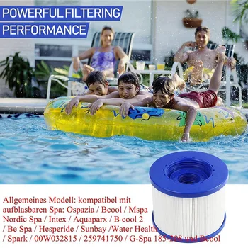Pool Filter Patroner til Bølge Spa, Udskiftning af Filter Patroner til Aqua Spa/B Cool 2/00W032815 og Andre (4 Stykker)