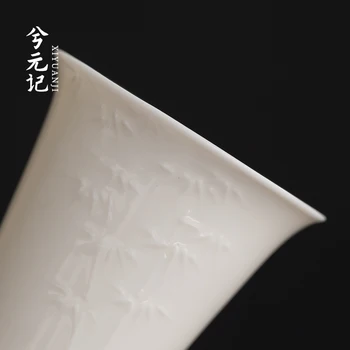 Porcelæn præg prøve kop te fedt jade porcelæn husstand keramik enkelt master kung fu kop te kop enkelt kop