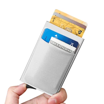 PRAETOR 2021 Kreditkort Indehaveren Mænd Slim Anti Beskytte Rejse til ID-Kort holder Kvinder Rfid-Wallet Metal Case Bank kortholderen Sag