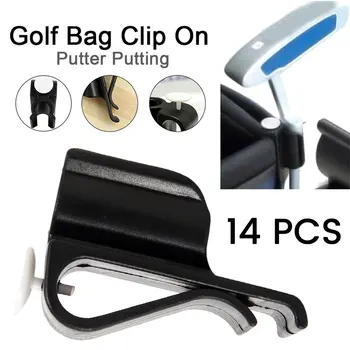Premium 14pcs Sport Golf Taske Klip Om Putter Klemme Holder Sætte Arrangør Club Golf Club Golf Grips Udstyr Spænde Tilbehør